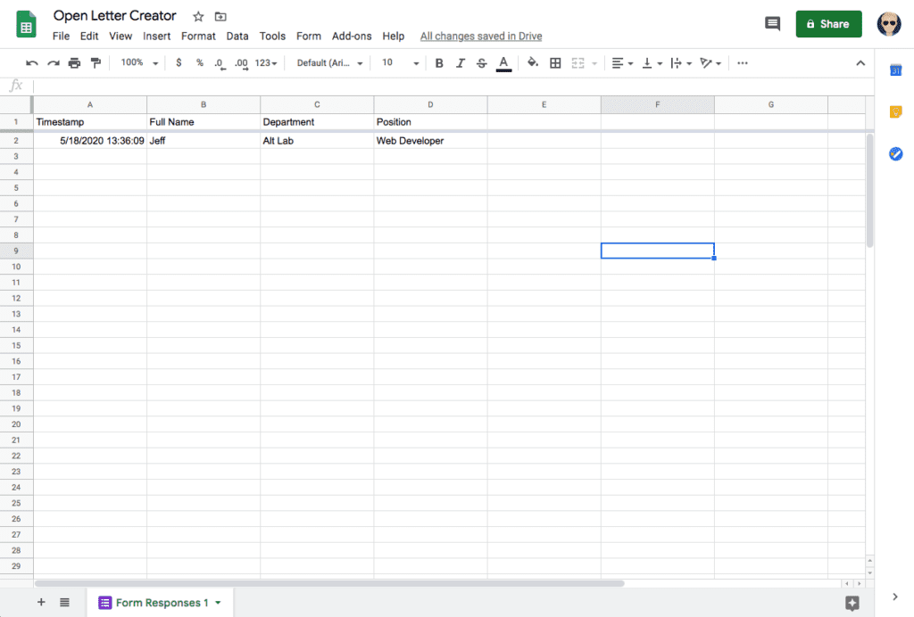 Open Letter Maker with Google Forms, Docs, and Apps Script - Jeff ...